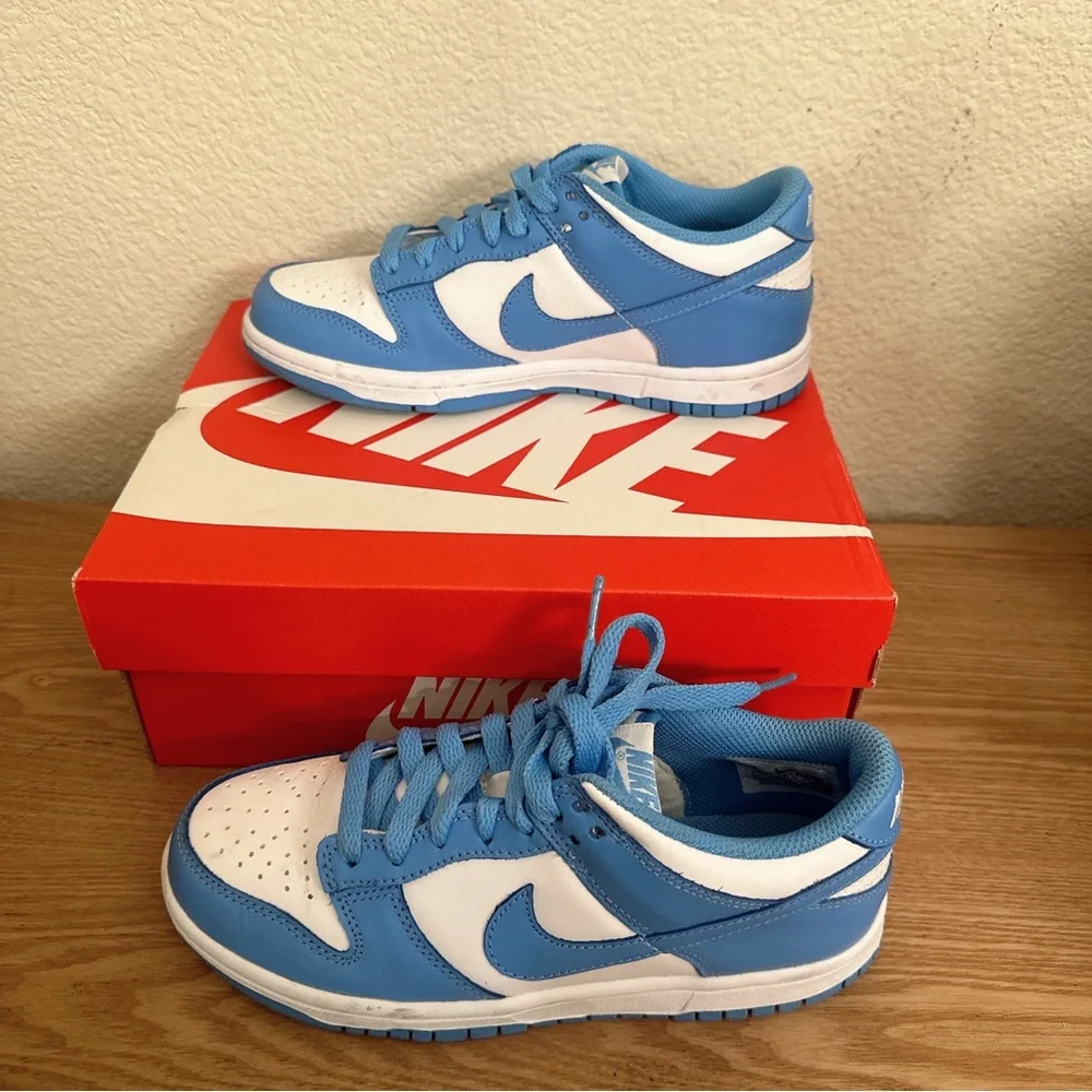 Nike UNC Carolina Blue Dunk Low Size 4